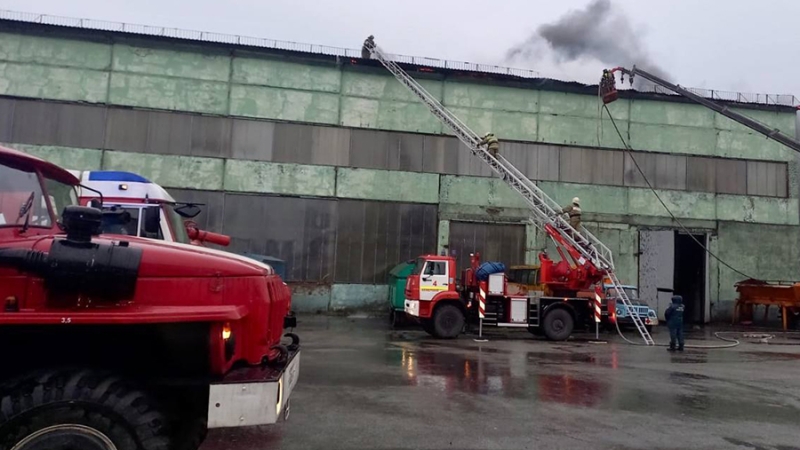 Пожар в промзоне в Кемеровской области локализован