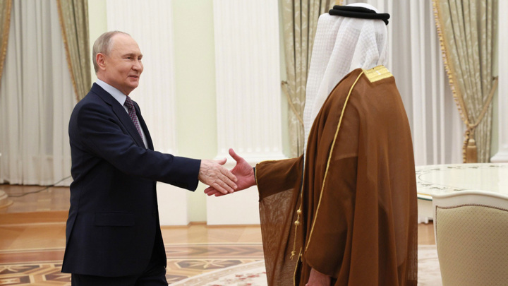Путин принял в Кремле вице-премьера – главу МВД ОАЭ Аль-Нахайяна - Новости на Вести.ru