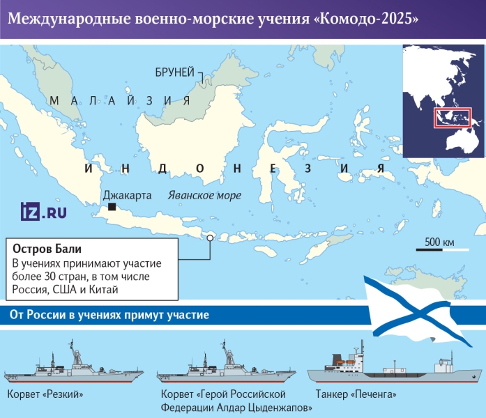 Снова в месте: корабли России, США и Британии принимают участие в учениях «Комодо-2025»